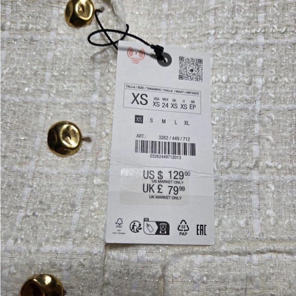 ZW COLLECTION TEXTURED BLAZER Size S - Picture 16 of 16